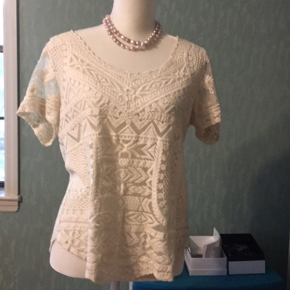 Anthropologie lace top